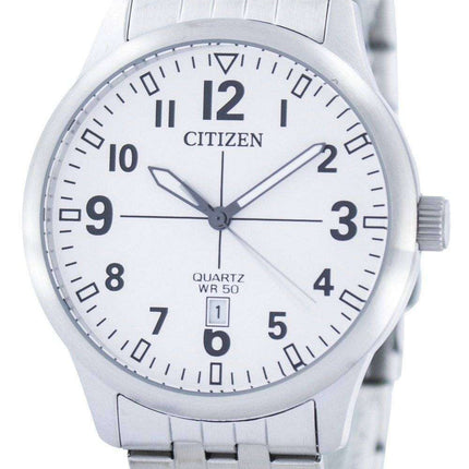 Citizen Quartz White Dial BI1050-81B Mens Watch