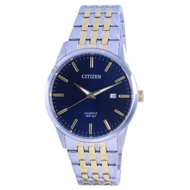 Citizen Blue Dial Two Tone Stainless Steel Quartz BI5006-81L Men's Watch