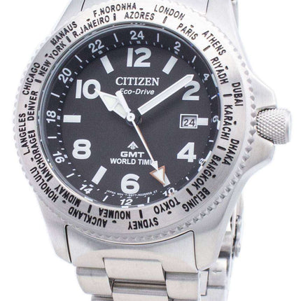 Citizen PROMASTER Eco-Drive BJ7100-82E World Time 200M Men's Watch