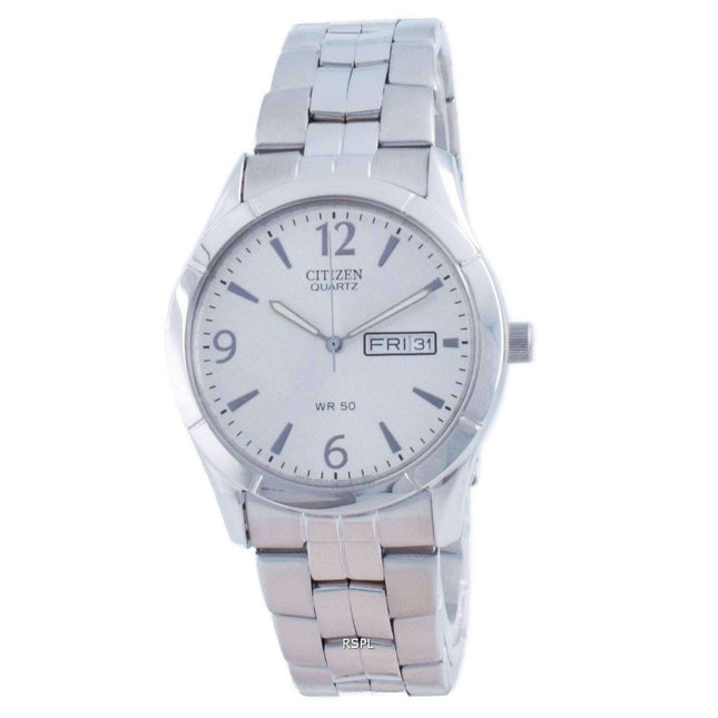 Citizen Classic Silver Dial Stainless Steel Quartz BK3830-51A Mens Watch