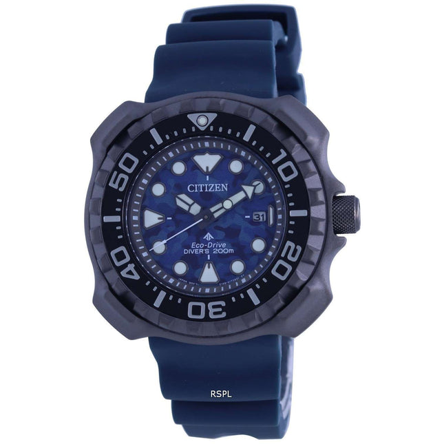 Citizen Promaster Polyurethane Strap Eco-Drive BN0227-09L 200M Mens Watch