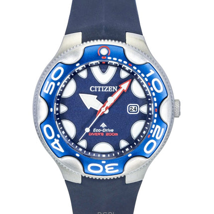 Citizen Promaster Dive Marine Polyurethane Strap Blue Dial Eco-Drive BN0231-01L 200M Men's Watch