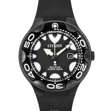 Citizen Promaster Eco-Drive Orca Polyurethane Strap Black Dial Diver's BN0235-01E 200M Men's Watch
