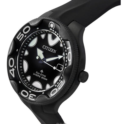 Citizen Promaster Eco-Drive Orca Polyurethane Strap Black Dial Diver's BN0235-01E 200M Men's Watch