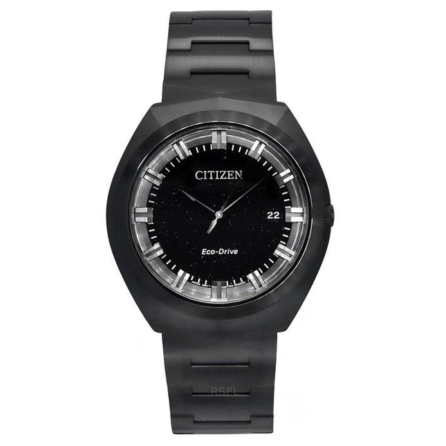 Citizen Eco-Drive 365 Stainless Steel Black Dial BN1015-52E 100M Men's Watch