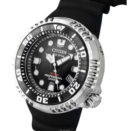 Citizen Promaster Rubber Strap Black Dial Eco-Drive Diver's BN1024-01E 300M Men's Watch