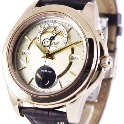 Citizen Eco-Drive Calendar Moon Phase BU0003-02P Mens Watch