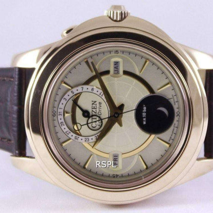 Citizen Eco-Drive Calendar Moon Phase BU0003-02P Mens Watch