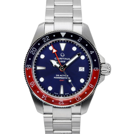 Certina DS Action GMT Stainless Steel Blue Dial Automatic Diver's C032.929.11.041.00 200M Men's Watch