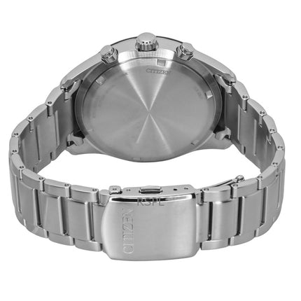 Citizen Eco-Drive Chronograph Stainless Steel White Dial CA4674-58A 100M Men's Watch