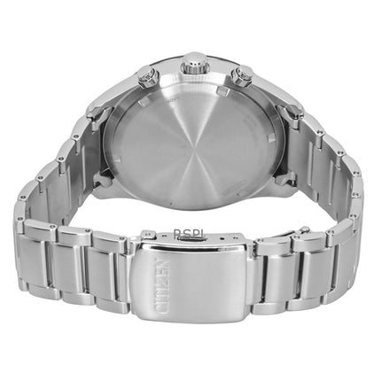 Citizen Eco-Drive Chronograph Stainless Steel Black Dial CA4674-58E 100M Men's Watch