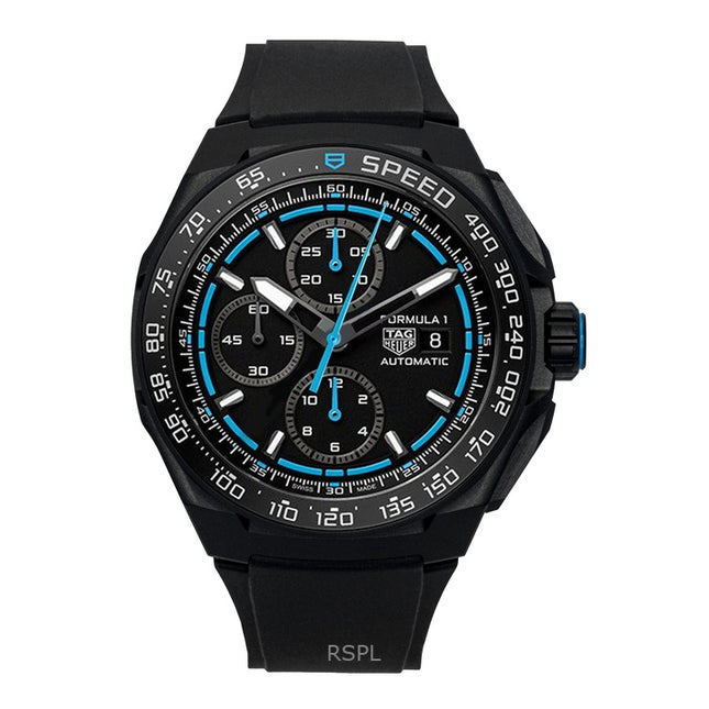 Tag Heuer Formula 1 Chronograph Rubber Strap Black Dial Automatic Diver's CBZ2084.FT8097 200M Men's Watch
