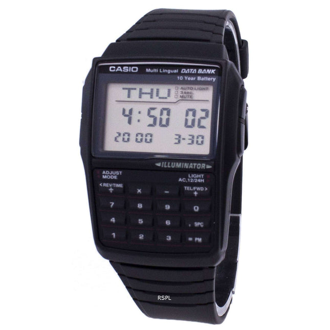 Casio Digital Data Bank 5 Alarm Multi-Lingual DBC-32-1ADF DBC-32-1A Mens Watch