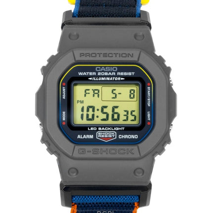 Casio G-Shock Textile Strap Digital Quartz DW-5600MNC-8A2 200M Men's Watch