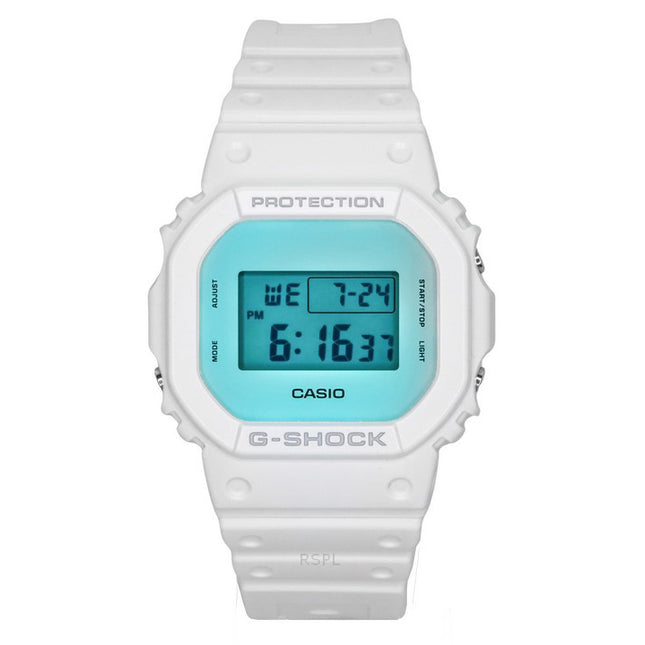 Casio G-Shock Digital White Resin Strap Quartz DW-5600TL-7 200M Men's Watch