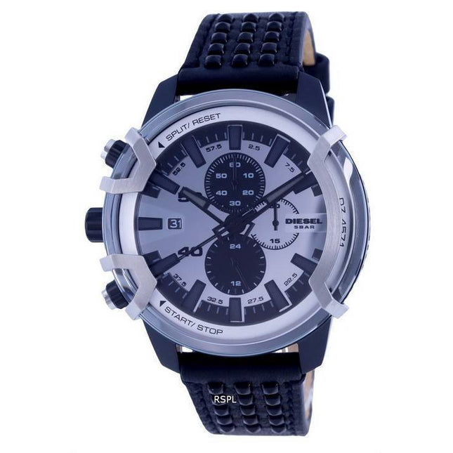 Diesel Griffed Chronograph Leather Quartz DZ4571 Mens Watch