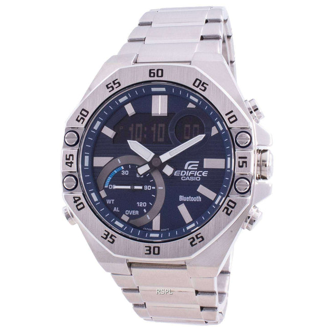 Casio Edifice World Time Mobile Link ECB-10D-2A ECB10D-2 100M Men's Watch