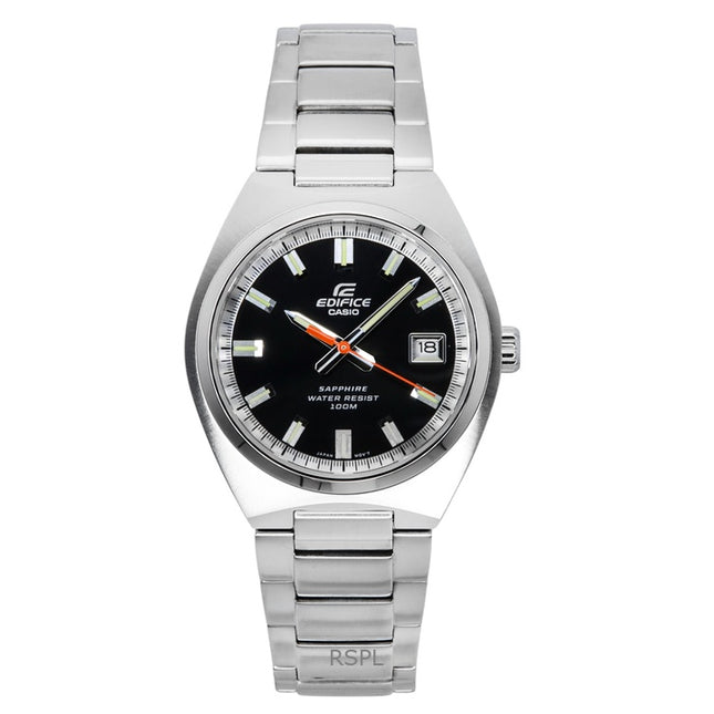 Casio Edifice Analog Stainless Steel Black Dial Quartz EFB-109D-1AV 100M Men's Watch