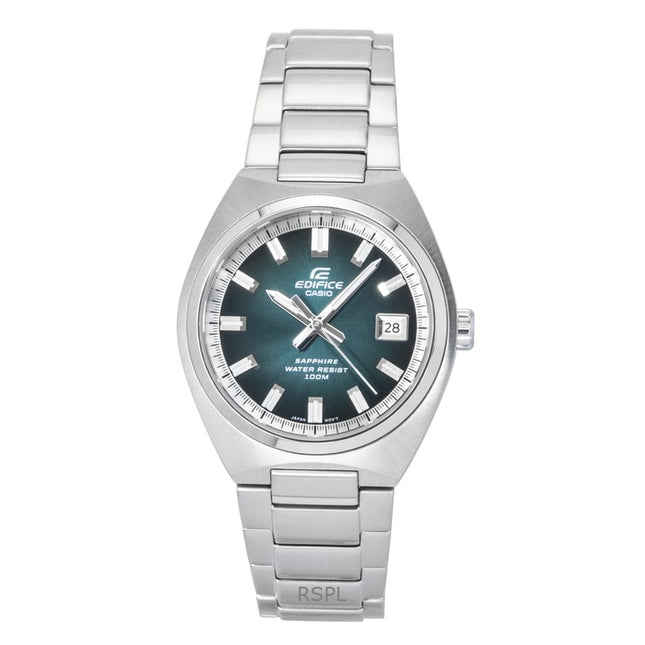 Casio Edifice Analog Stainless Steel Green Dial Quartz EFB-109D-3AV 100M Men's Watch