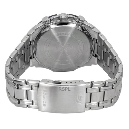 Casio Edifice Analog Standard Chronograph Stainless Steel Blue Dial Quartz EFR-539DE-2AV 100M Men's Watch