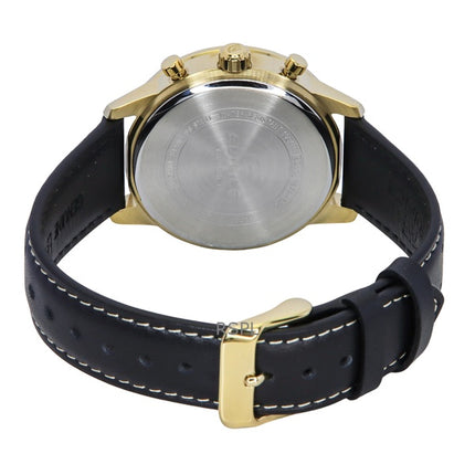 Casio Edifice Analog Chronograph Leather Strap Green Dial Quartz EFR-575CL-3A 100M Men's Watch