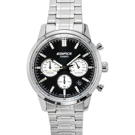 Casio Edifice Analog Chronograph Stainless Steel Black Dial Quartz EFR-575D-1A 100M Men's Watch