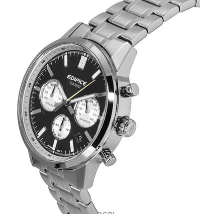 Casio Edifice Analog Chronograph Stainless Steel Black Dial Quartz EFR-575D-1A 100M Men's Watch