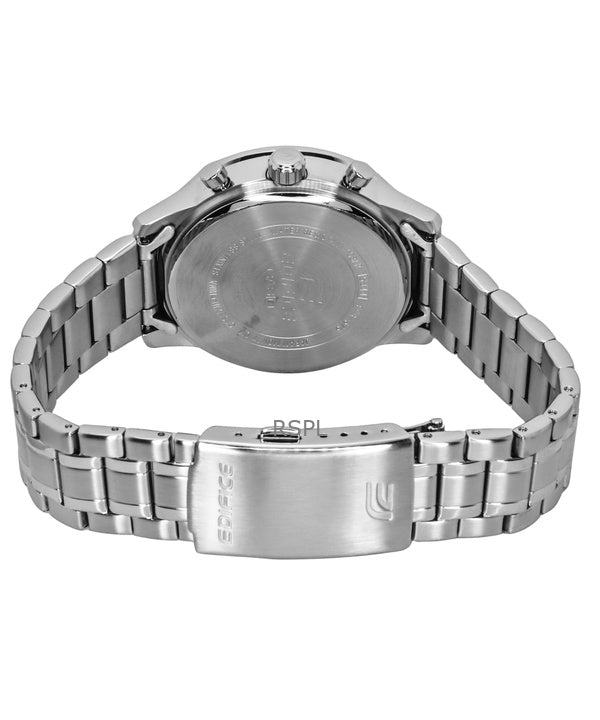Casio Edifice Analog Chronograph Stainless Steel Black Dial Quartz EFR