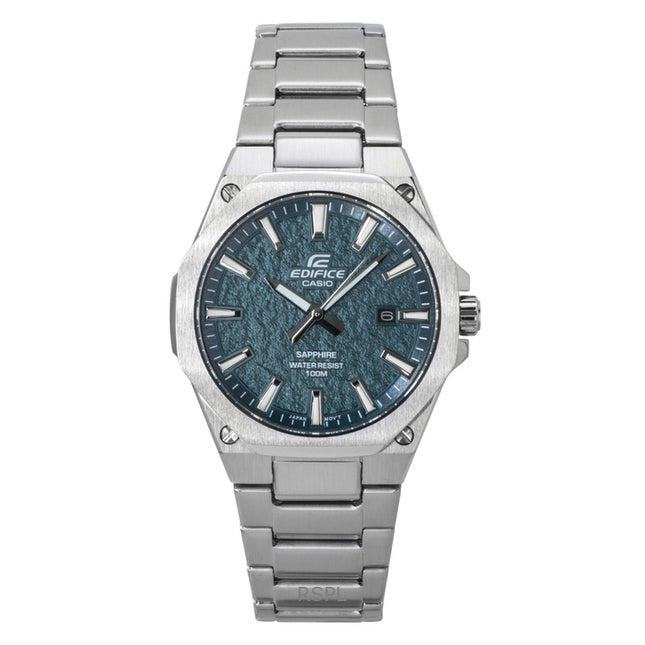 Casio Edifice Analog Stainless Steel Green Dial Quartz EFR-S108DE-3AV 100M Men's Watch