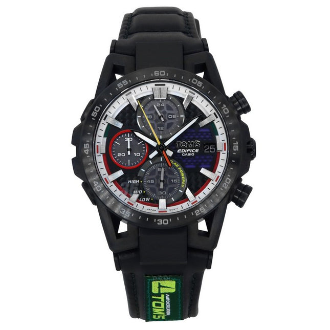 Casio Edifice Sospensione Analog TOM’S 50th Anniversary Edition Black Dial Solar EFS-S641TMS-1A 100M Men's Watch