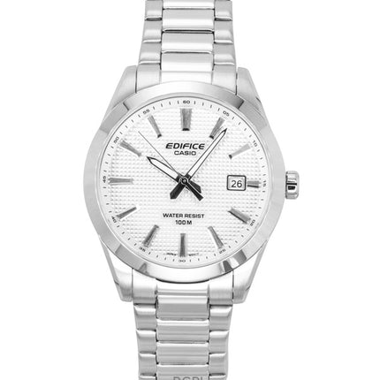 Casio Edifice Analog Stainless Steel White Dial Quartz EFV-160D-7A 100M Men's Watch