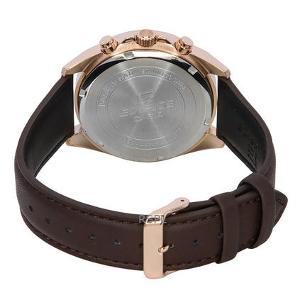 Casio Edifice Analog Standard Chronograph Brown Dial Quartz EFV-650CL-5AV 100M Men's Watch