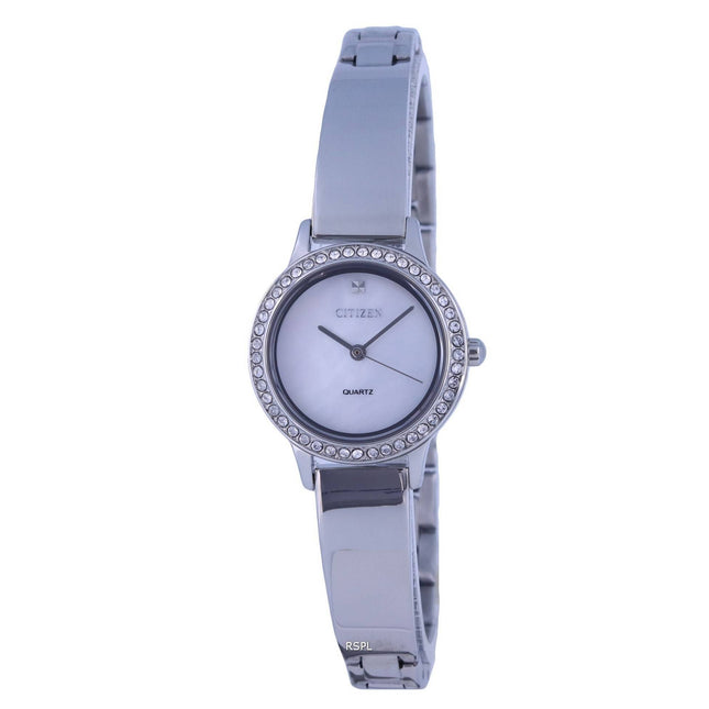 Citizen Analog Crystal Accents Mother Of Pearl Dial Quartz EJ6130-51D.G Womens Watch