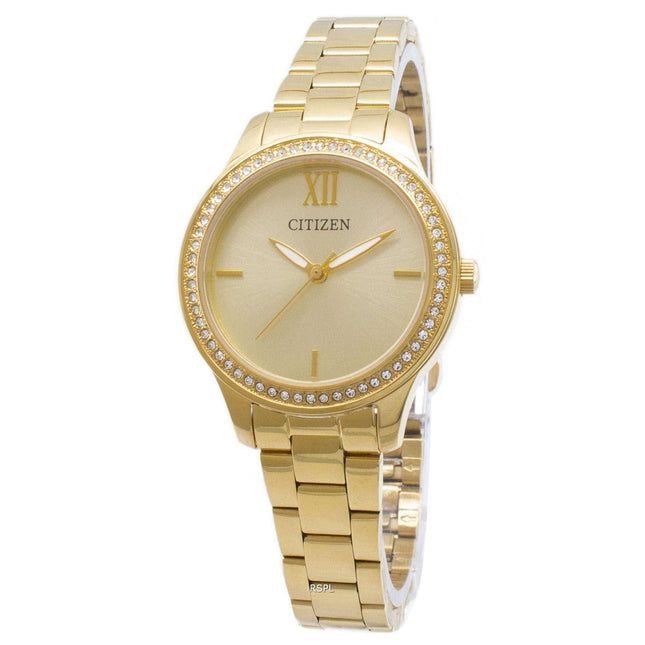 Citizen Quartz EL3082-55P Analog Diamond Accent Women's Watch