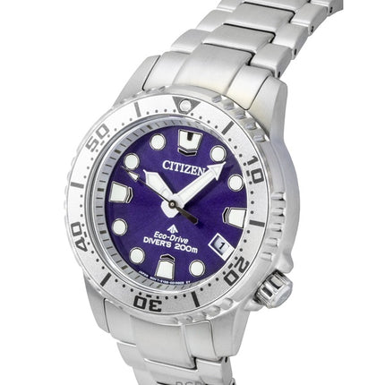 Citizen Promaster Dive Stainless Steel Purple Dial Eco-Drive Diver's EO2027-50X 200M Women's Watch
