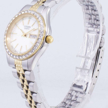 Citizen Quartz EQ0534-50D Diamond Accents Analog Women's Watch