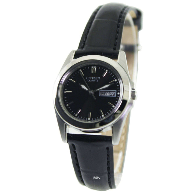 Citizen Quartz Black Dial EQ0560-09E Womens Watch