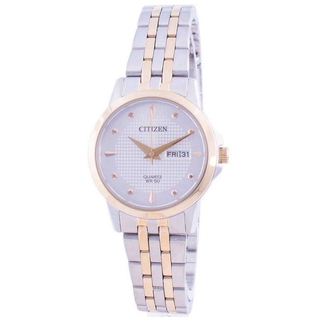 Citizen Silver Dial Stainless Steel Quartz EQ0605-53A Women's Watch