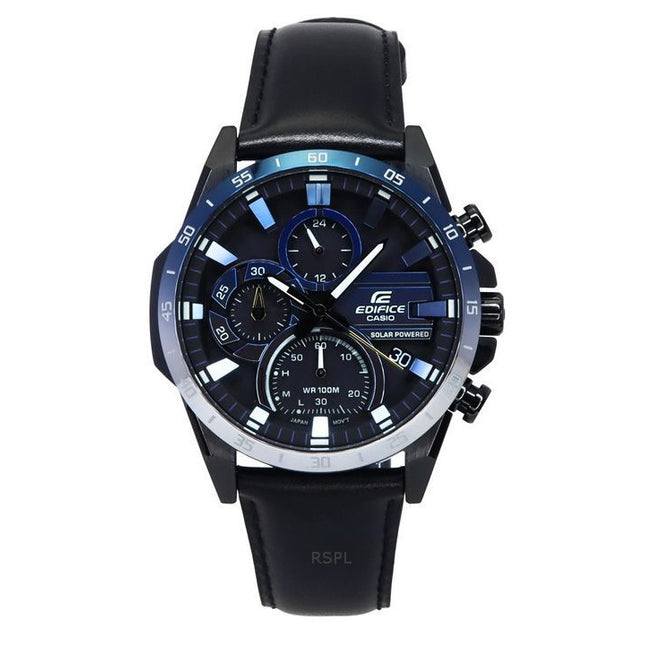 Casio Edifice Nighttime Drive Series Analog Chronograph Black Dial Solar EQS-940NL-1A 100M Men's Watch