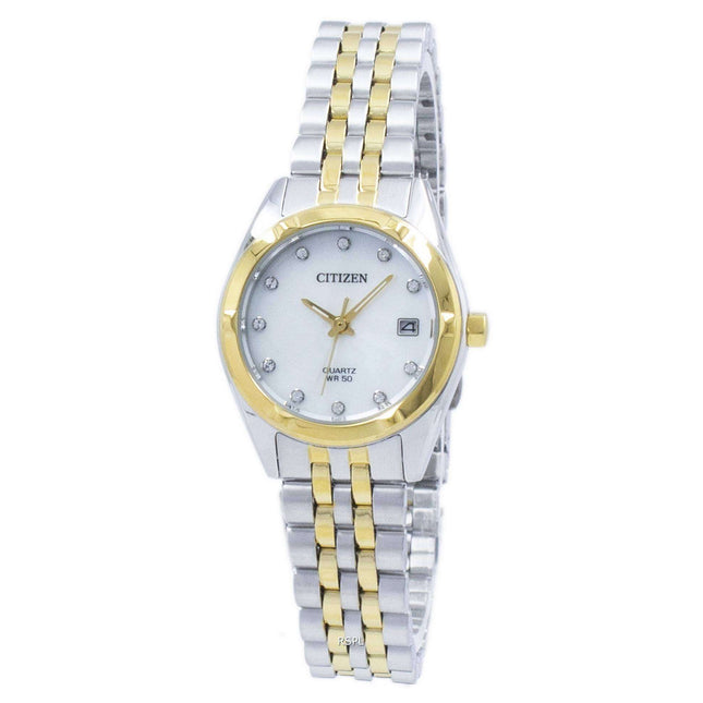 Citizen Analog Quartz Diamond Accent EU6054-58D Women's Watch