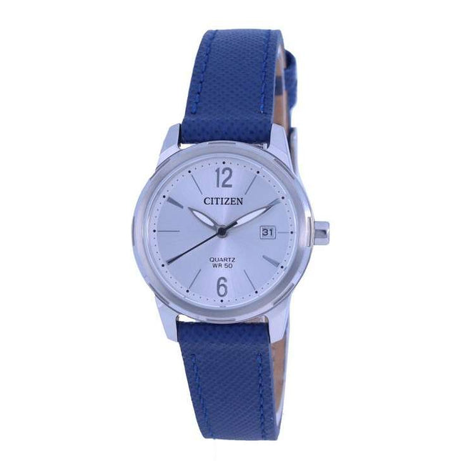 Citizen Quartz Silver Dial Calf Leather EU6070-19A Women's Watch
