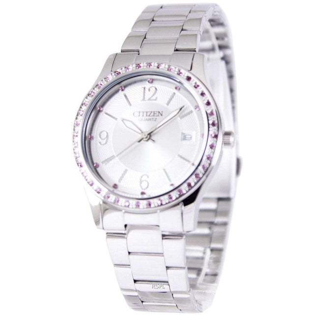Citizen Quartz Pink Swarovski Elements EV0040-59A Womens Watch
