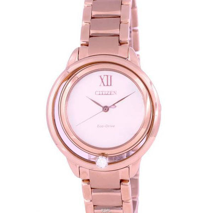Citizen Diamond Accents Mother Of Pearl Dial Eco-Drive EW5513-80D.G Womens Watch