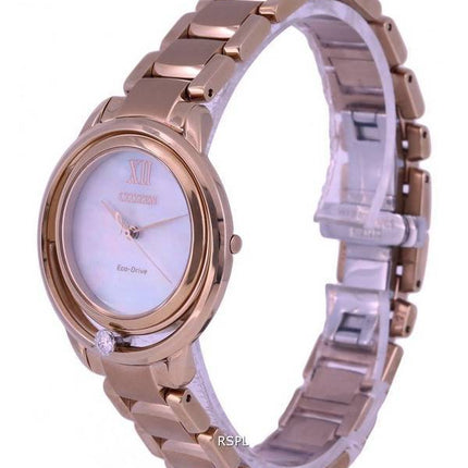 Citizen Diamond Accents Mother Of Pearl Dial Eco-Drive EW5513-80D.G Womens Watch