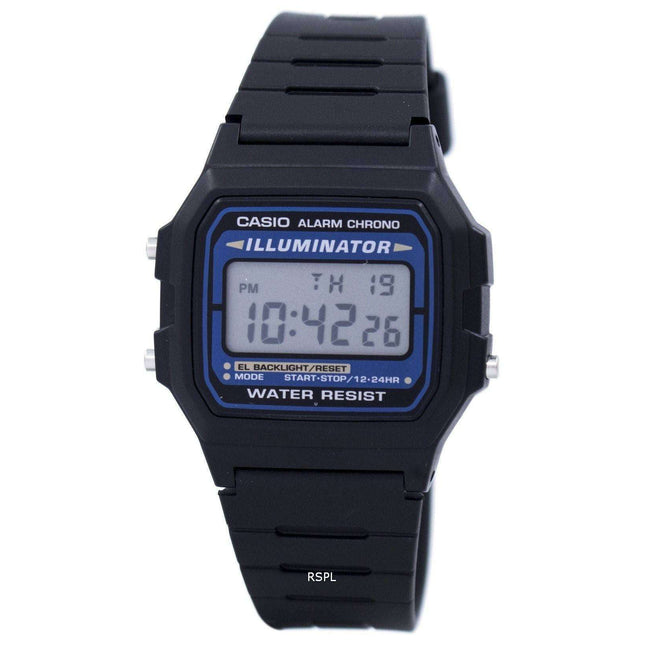 Casio Digital Quartz Alarm Chrono Illuminator F-105W-1ADF F-105W-1 Mens Watch