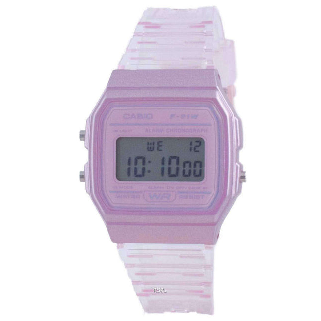 Casio Youth Pink Resin Digital F-91WS-4 F91WS-4 Unisex Watch