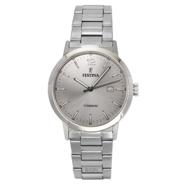 Festina Titanium Grey Dial Quartz F20435-2 Men's Watch