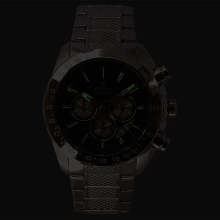 Festina Timeless Chronograph Stainless Steel Blue Dial Quartz F20668-5 100M Men's Watch