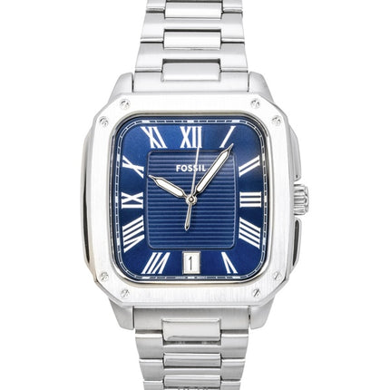 Fossil Crosby Stainless Steel Blue Dial Quartz FS6121 Men's Watch