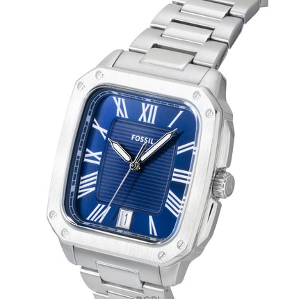 Fossil Crosby Stainless Steel Blue Dial Quartz FS6121 Men's Watch